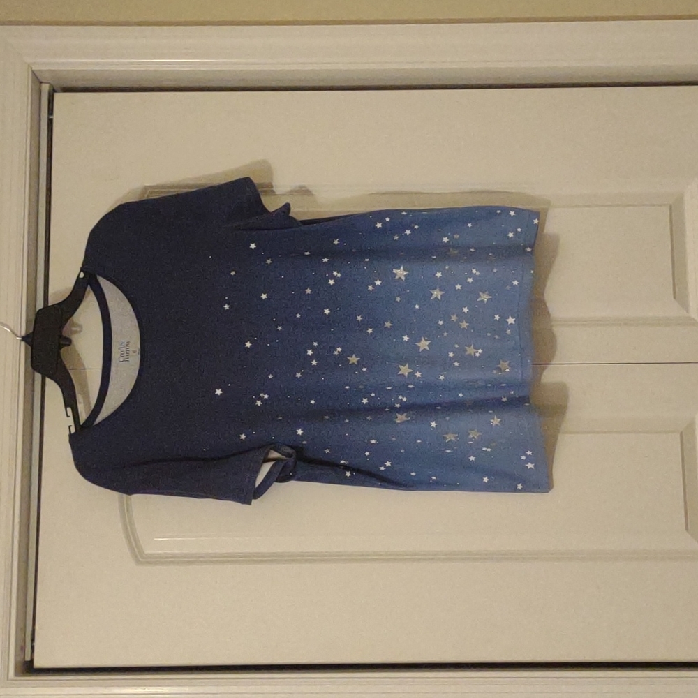 Croft & Barrow multicolor short sleeve blouse XL